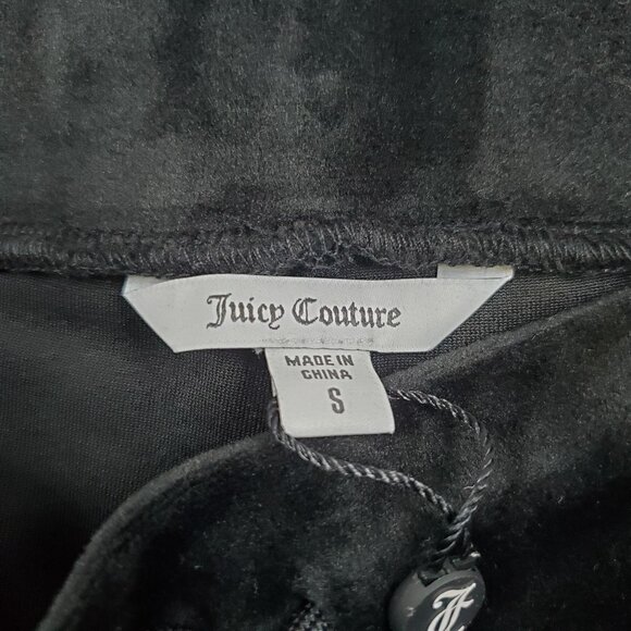 Juicy Couture Bling Velour Shorts Women Size Small NWT High Waisted Y2K - Picture 3 of 12